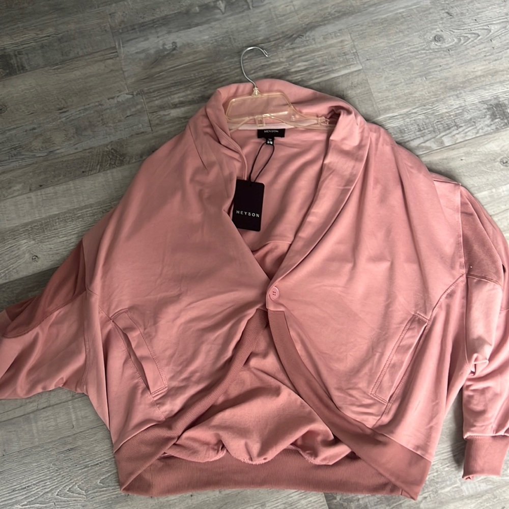 Pink cardigan